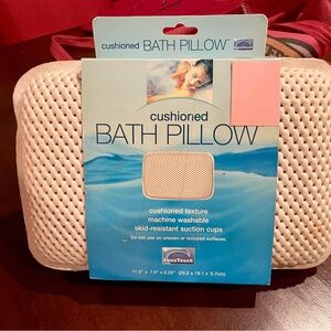 Cushioned Bath Pillow - Soft Cream